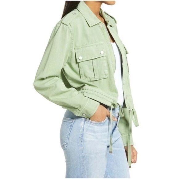 Blank NYC  XS Utility Jacket Cropped Lightweight - Picture 3 of 16